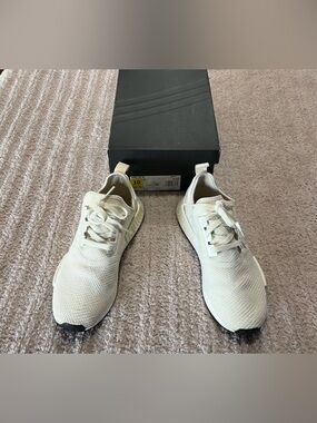 Addidas NMD_R1 W Cream Knit Lace-Up Sneakers